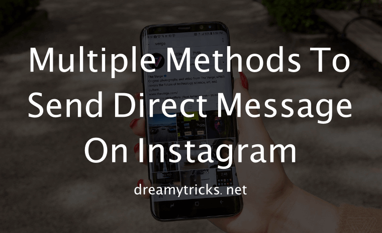 send direct message on instagram