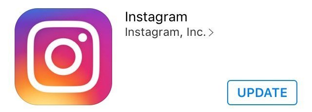 update instagram app